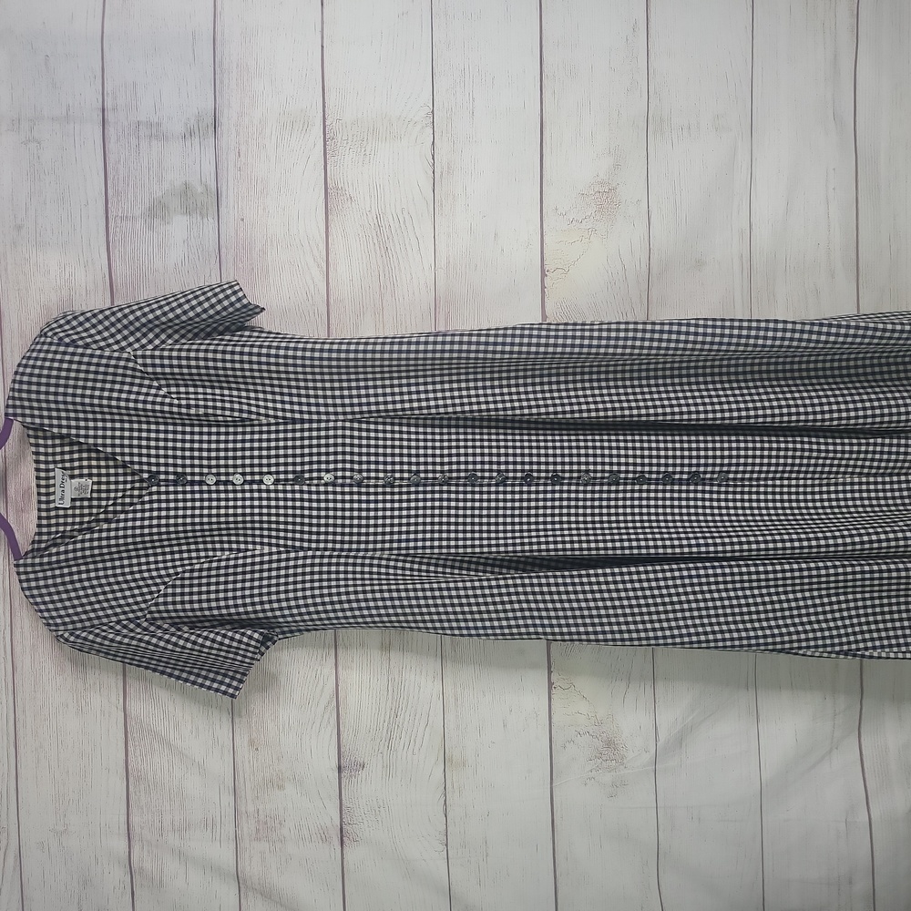 Ultra Dress long dress gingham pattern vintage sz 12